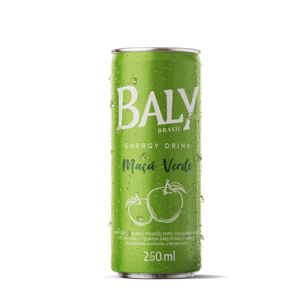 Energético Maçã Verde Baly Lata 250ml