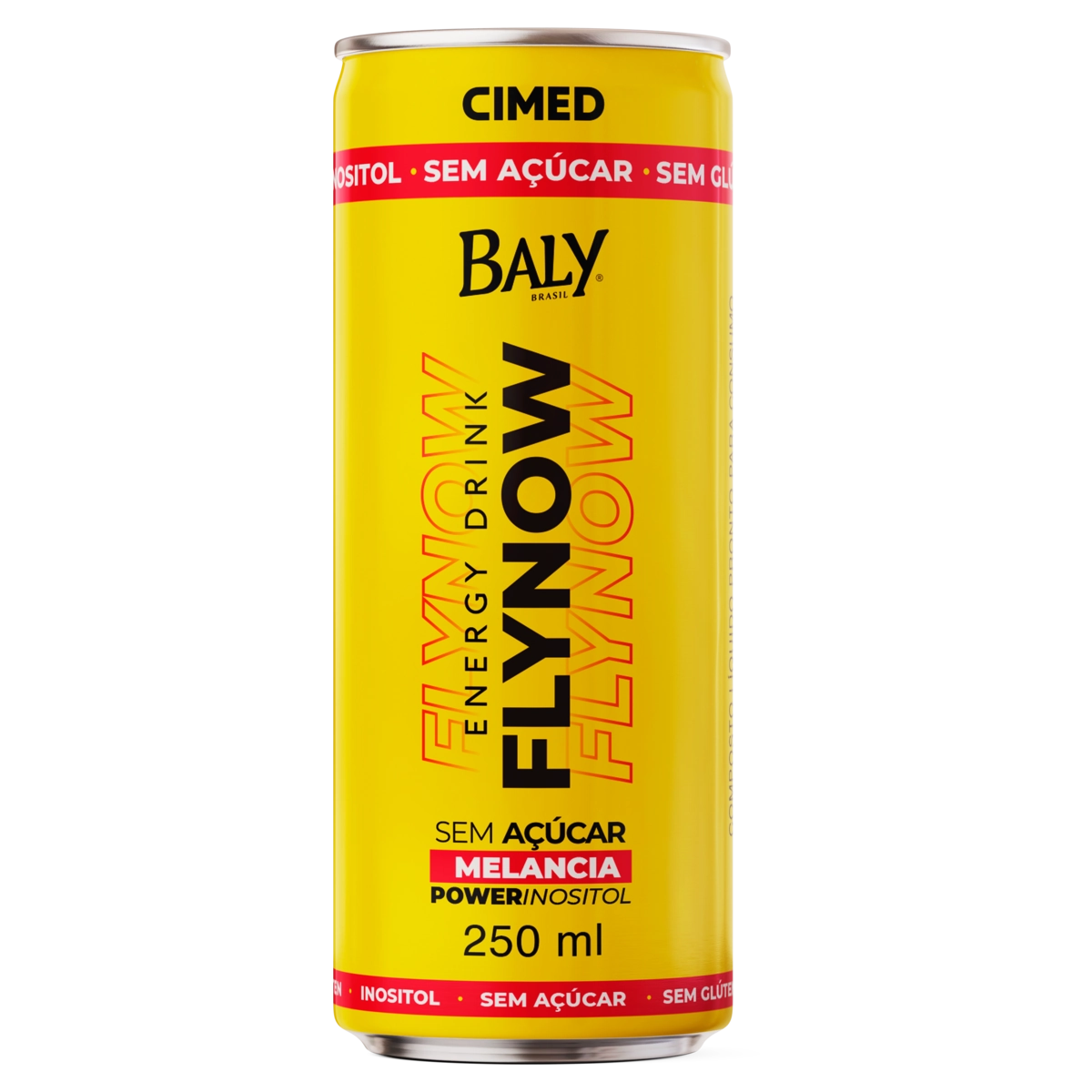 Energético Melancia Zero Açúcar Baly Flynow Lata 250ml