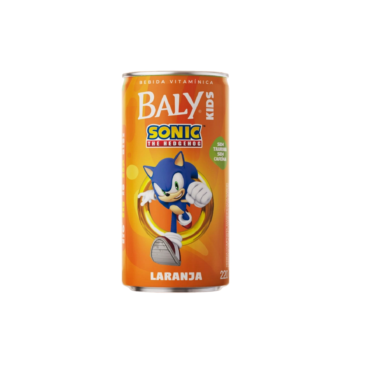 Bebida Gaseificada Laranja Sonic Baly Kids Lata 220ml
