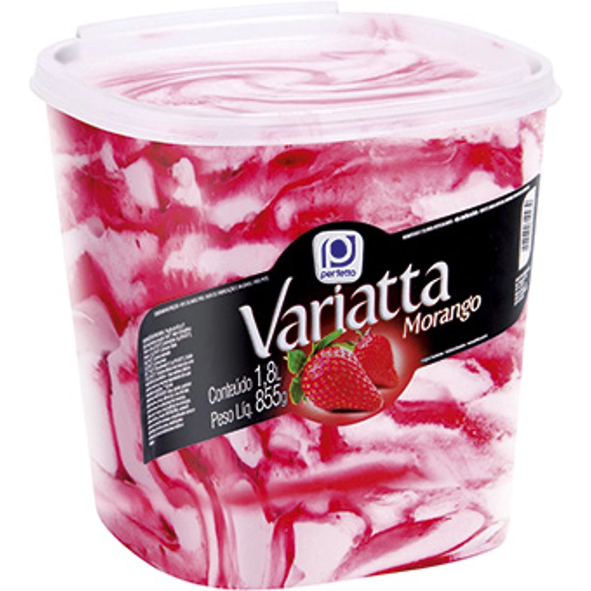 Sorvete de Morango Variatta Pote PERFETTO 1,8 Litros