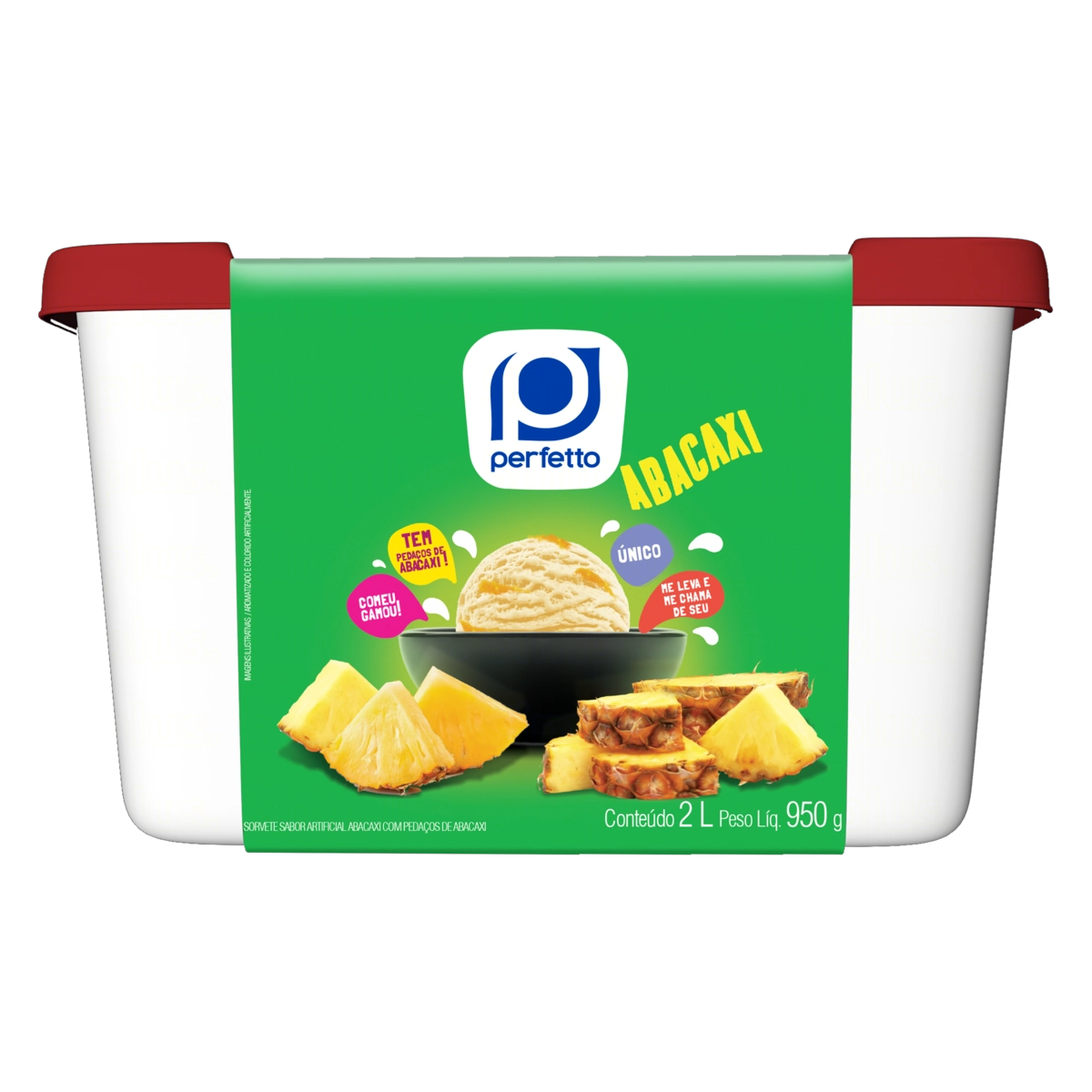Sorvete Abacaxi Perfetto Pote 2l
