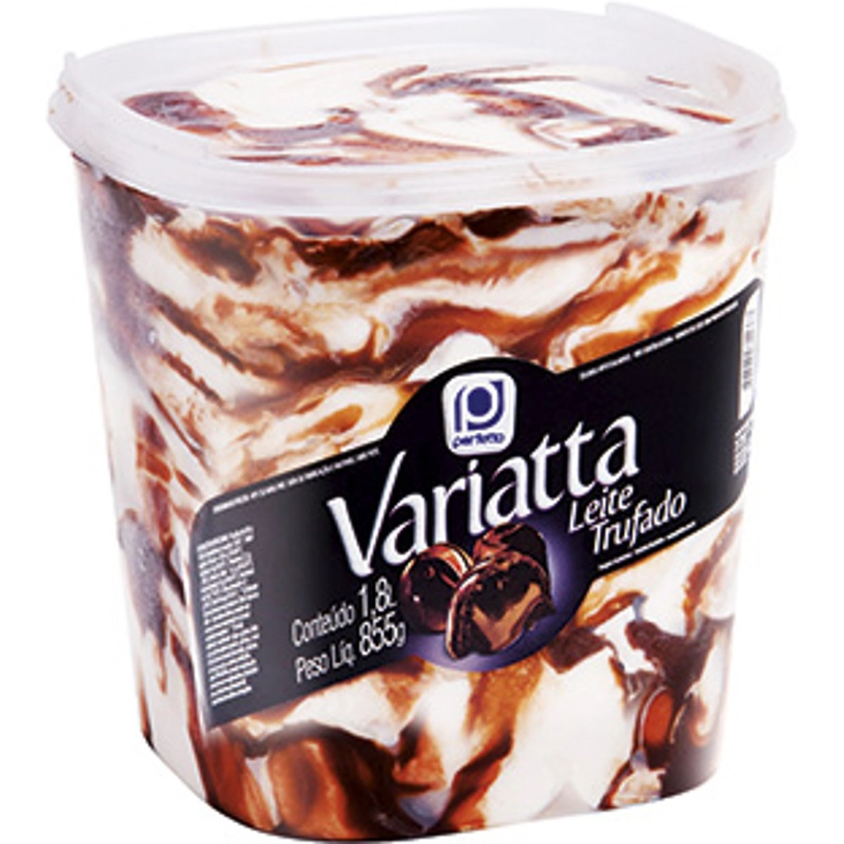 Sorvete de Leite Trufado Variatta Pote PERFETTO 1,8 Litros