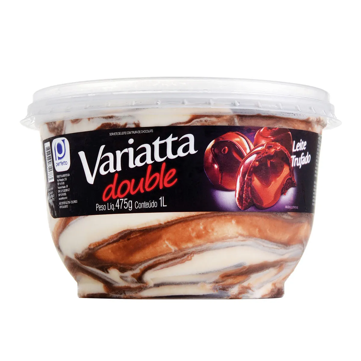 Sorvete de Leite Variatta Double Perfetto 1 Litro