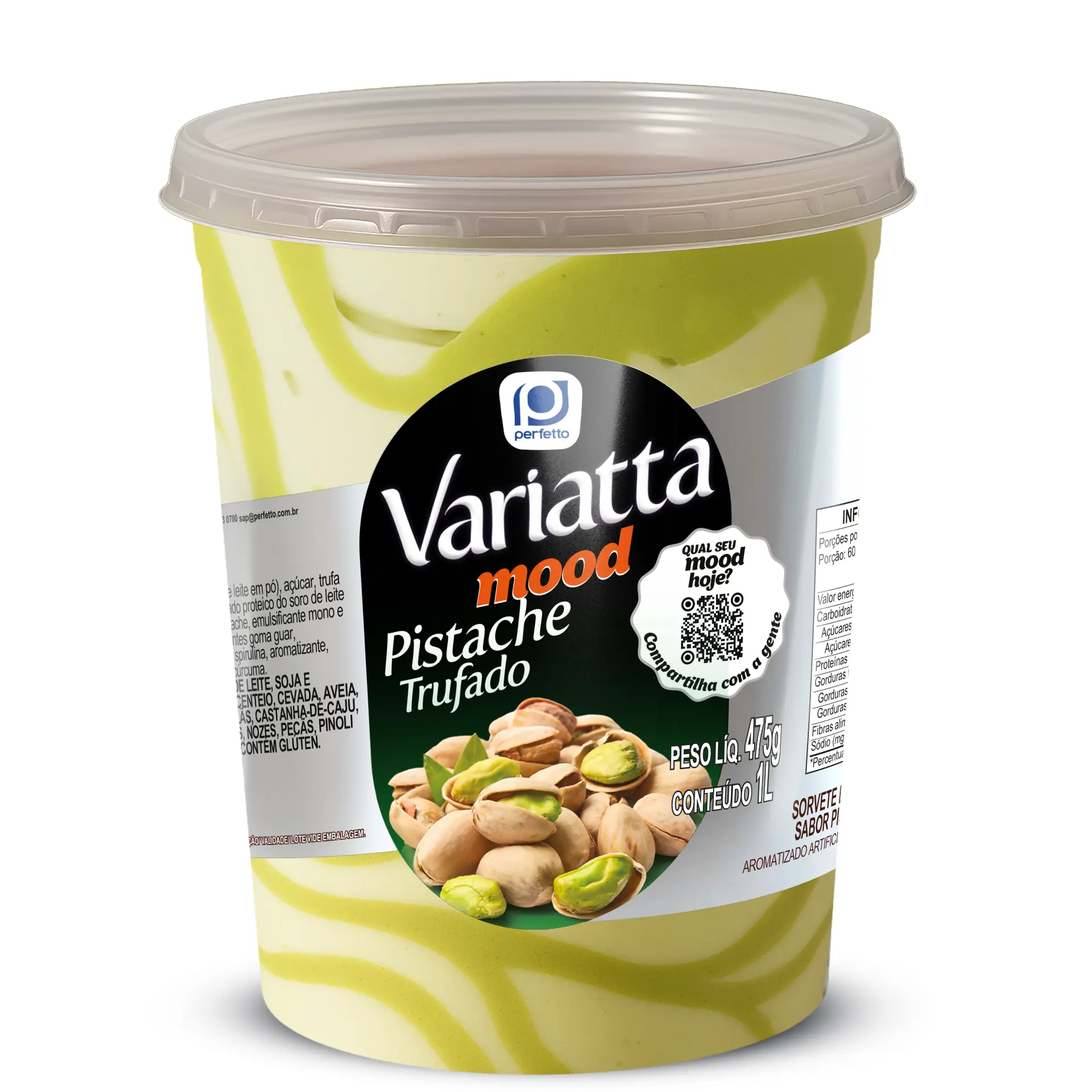 Sorvete Perfetto Variatta 1l Mood Pistache