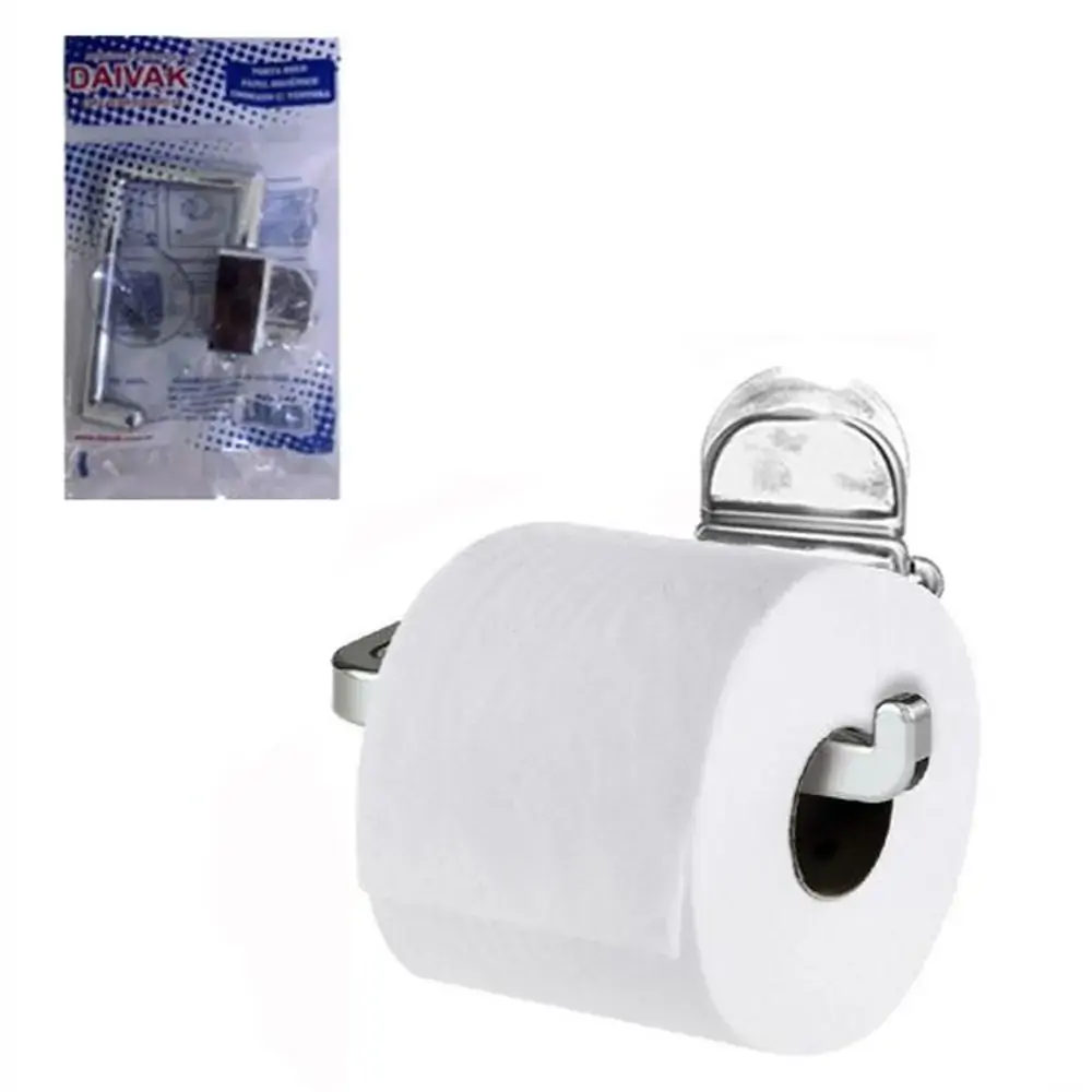 Porta Papel Higiênico C/ventosa Cromado