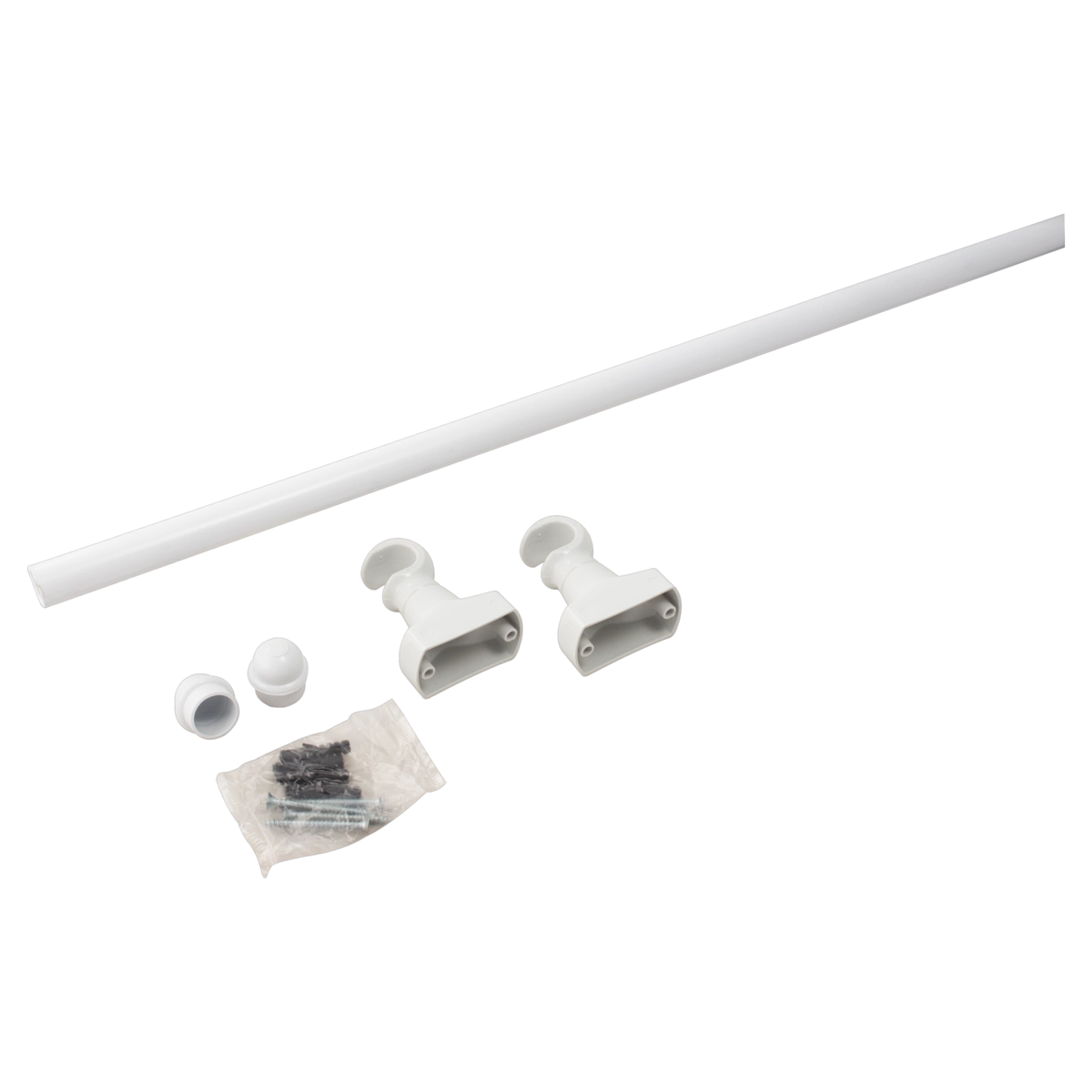 Varão Para Cortina Simples Branco Std 2,0m