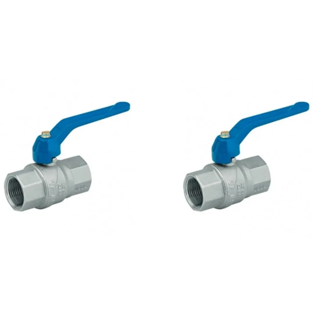 Kit 2 Registros Esfera Docol 3/4 Cromado Alavanca Azul