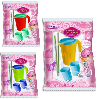 Jarra Copo Canudo Colors Na Solapa Special Collection