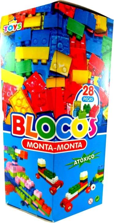 Bloco De Montar C/28pçs Ref.1124