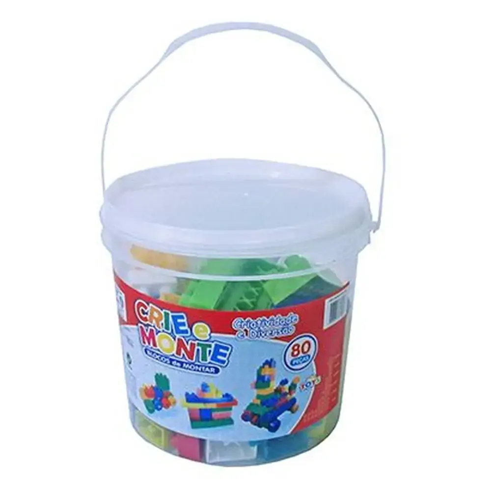 Crie E Monte Mini Toys C/ 80 Pecas