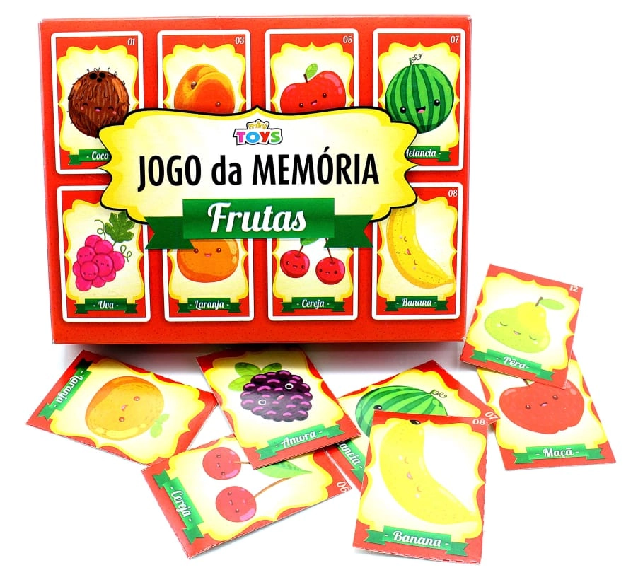 Jogo De Memoria Frutas Ref.166