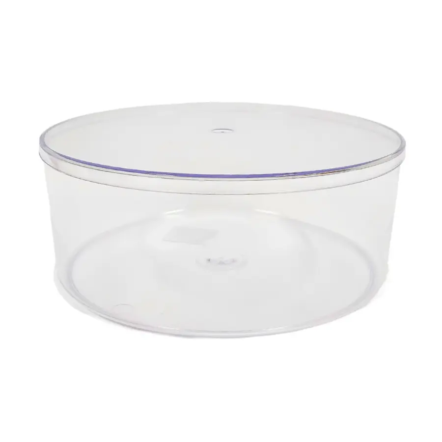 Cake Box Redonda Acrilica Transp 2,200l C/tampa Lsc Toys