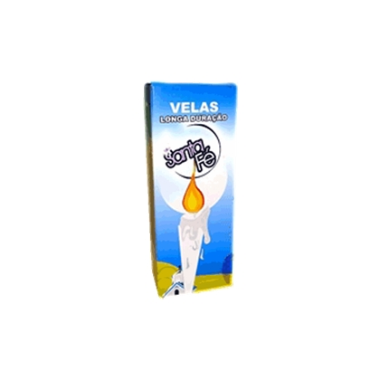Vela Santa Fé Longa Duração 8unidade X