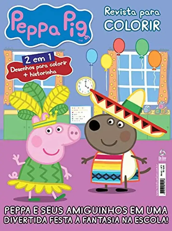 Revista Peppa Atividades Para Colorir