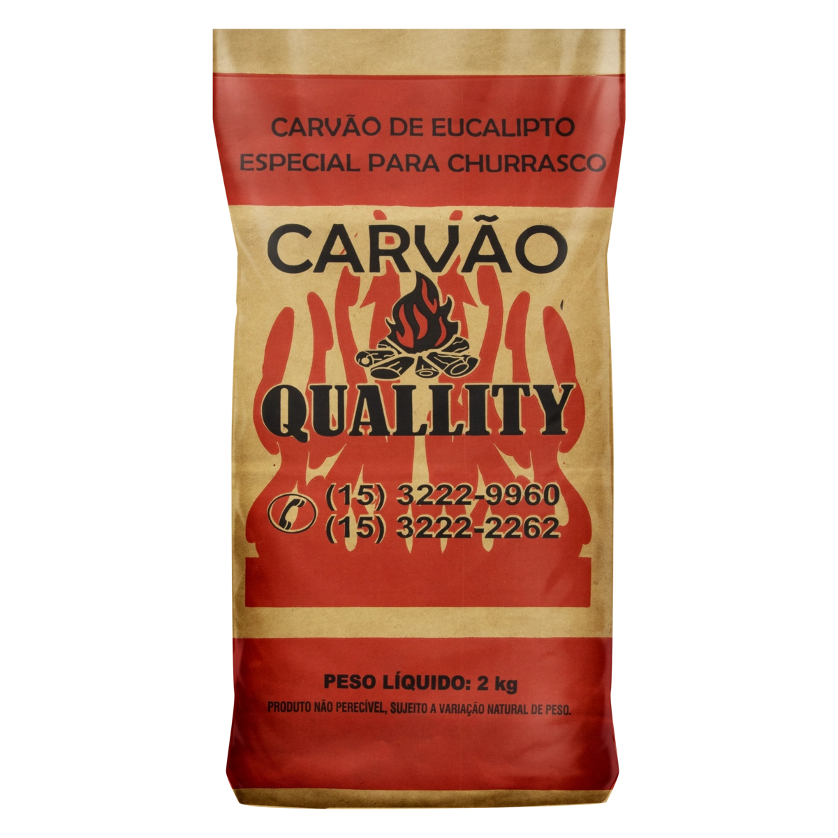 Carvão Eucalipto Para Churrasco Quallity Pacote 2kg
