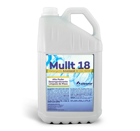 Mullt 18 - Detergente Amoniacal De Uso Geral - Cleaner -  5l