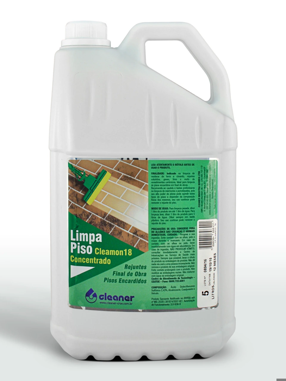 Cleamon 18 Concentrado - Limpa Piso - Cleaner - 5l
