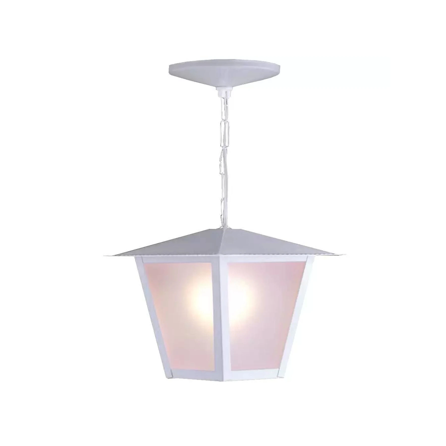 Pendente 1 Lâmpada Metal Branco L4C Ideal Iluminação
