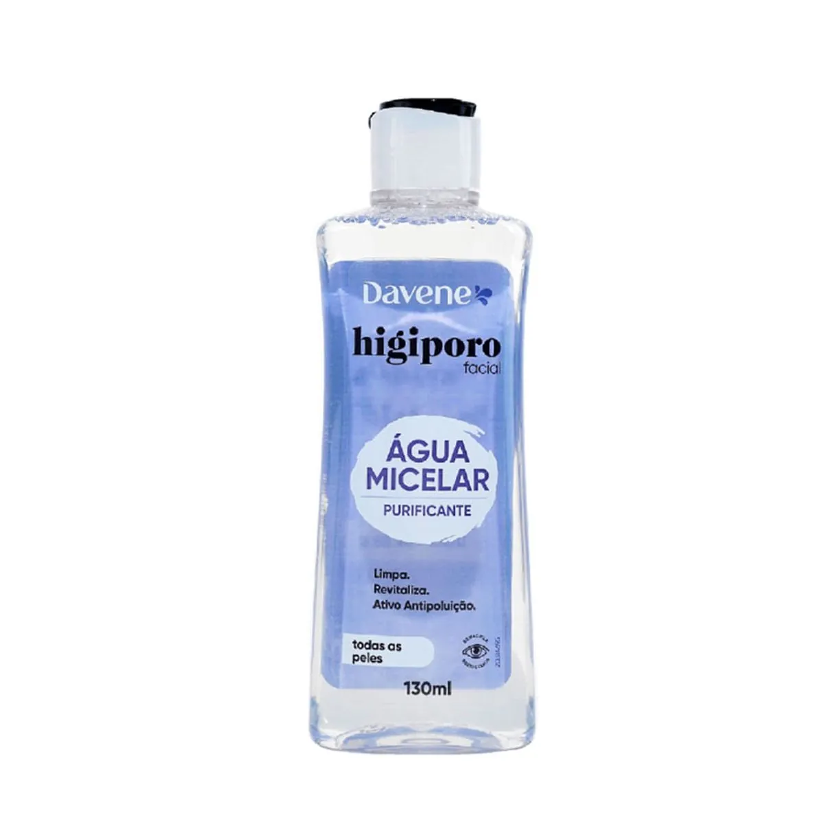 água Micelar Purificante Davene Higiporo Frasco 130ml