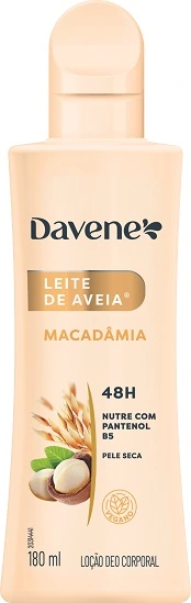 Hidr Corporal Leite De Aveia Davene 180ml Macadamia