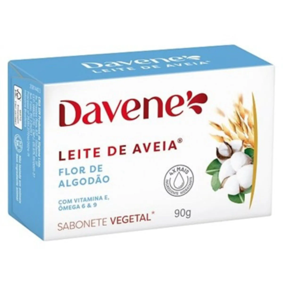 Sab Vegetal Leite De Aveia Davene 90g Flor De Algodao