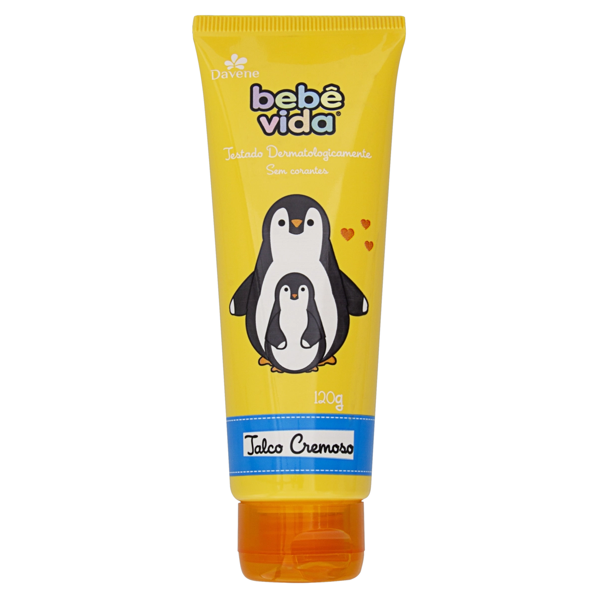 Talco Cremoso Davene Bebê Vida Bisnaga 120g