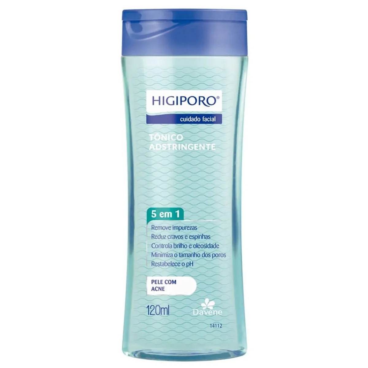 TÔNICO DAVENE ADSTRINGENTE PELE COM ACNE HIGIPORO 120ML