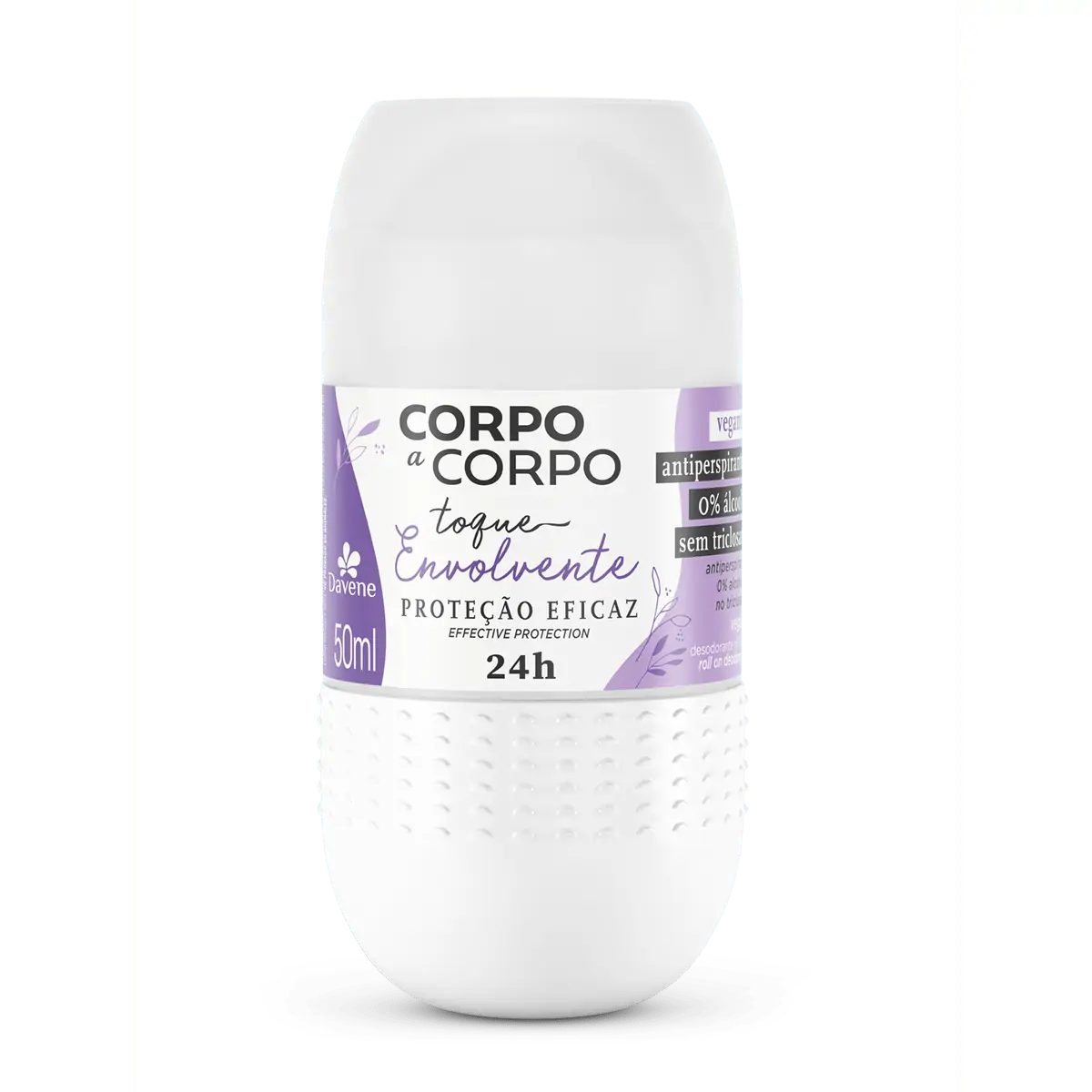 Desodorante Roll On Antiperspirante Envolvente Davene Corpo A Corpo 50ml