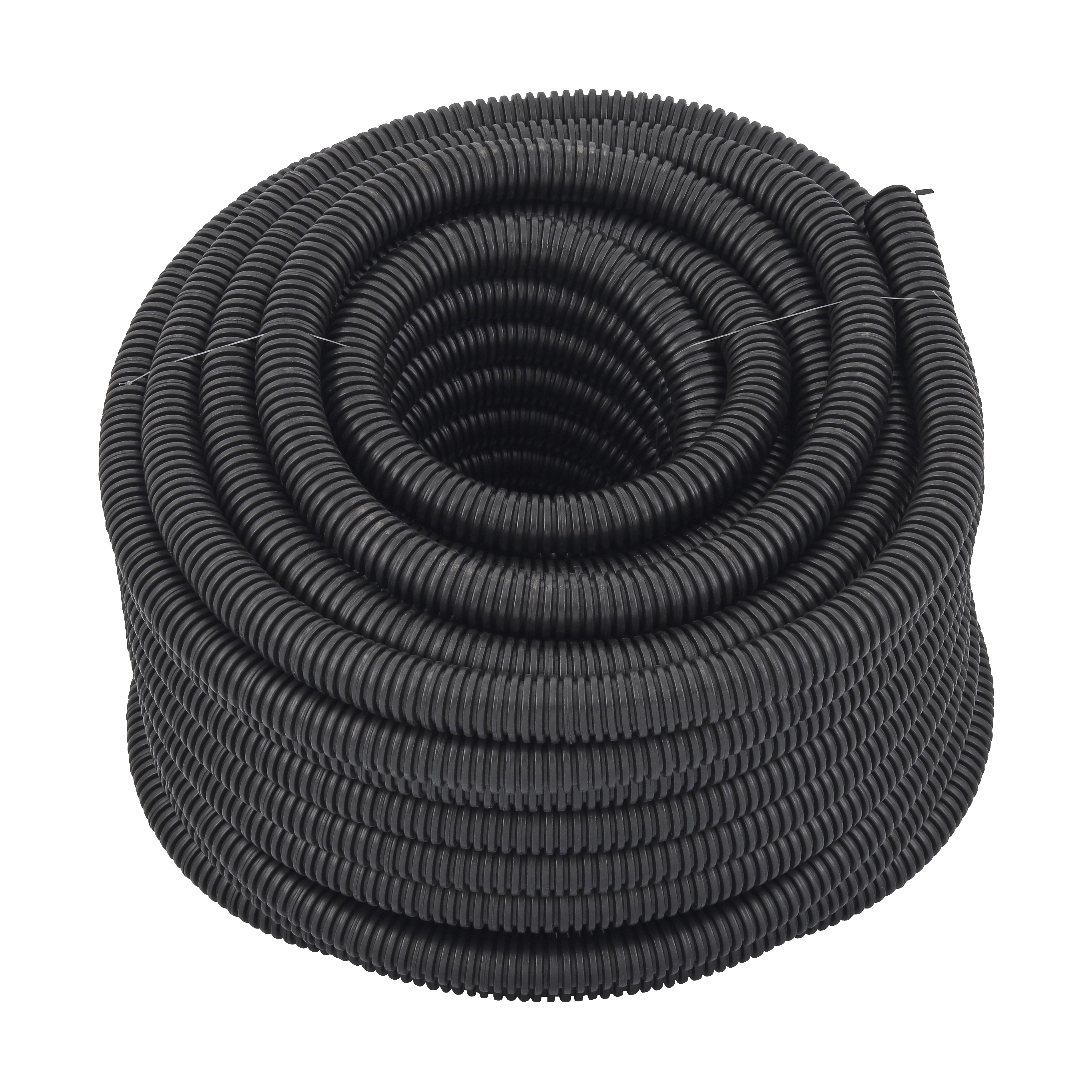 Duto Corrugado 1.1/2" 50Metros Preto Tuboline