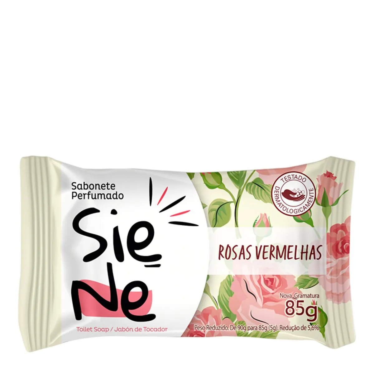Sabonete Barra Rosas Vermelhas Siene Flow Pack 85g