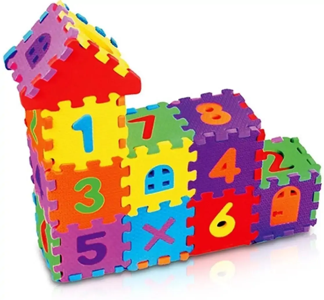 Mini Tapete Castelinho Numério E V A 34 Peças Mingone 78