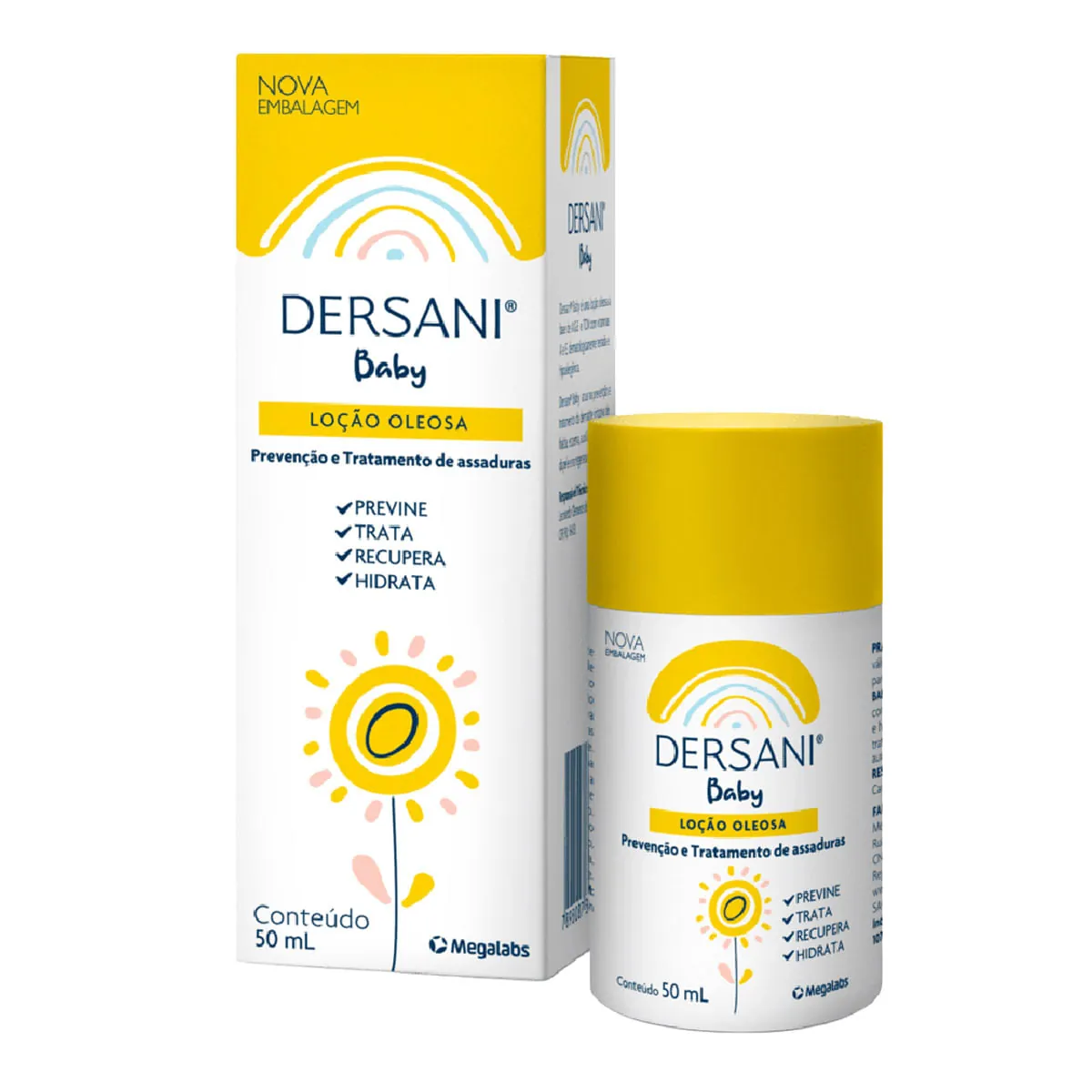 Loção Oleosa Preventiva De Assaduras Dersani Baby Caixa 50ml