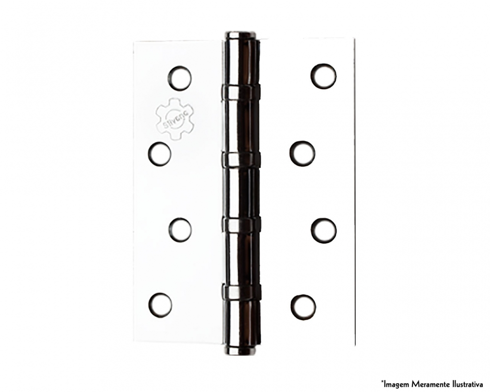 Dobradiça para Portas em Aço com Rolamento 3.1/2x3´´ Oxidada