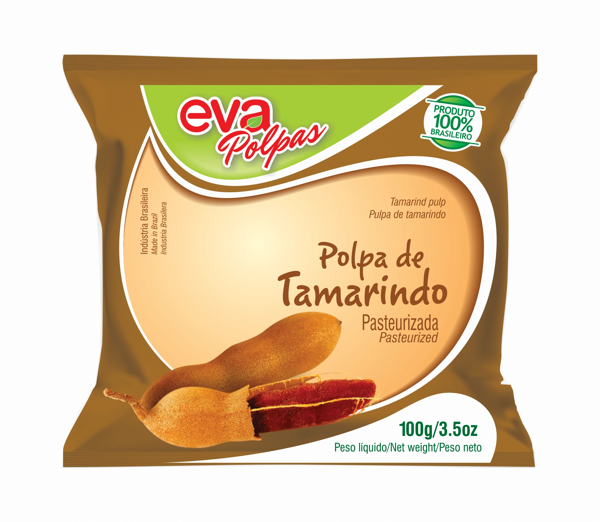 Polpa Fruta Eva 100g Tamarindo