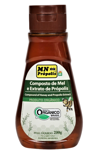 Mel Comp.organico Mn Propolis 200g C/extr.propolis