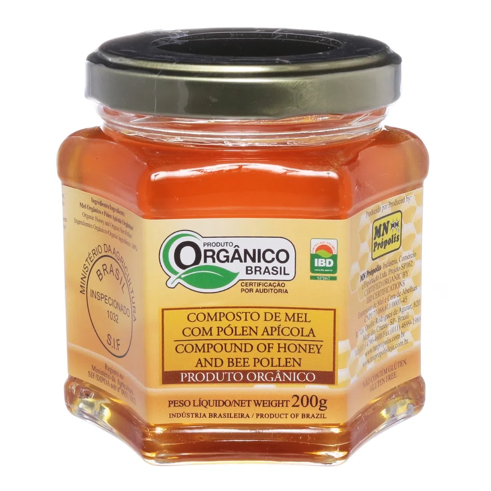 Mel Comp.organico Mn Propolis 200g Geleia Real