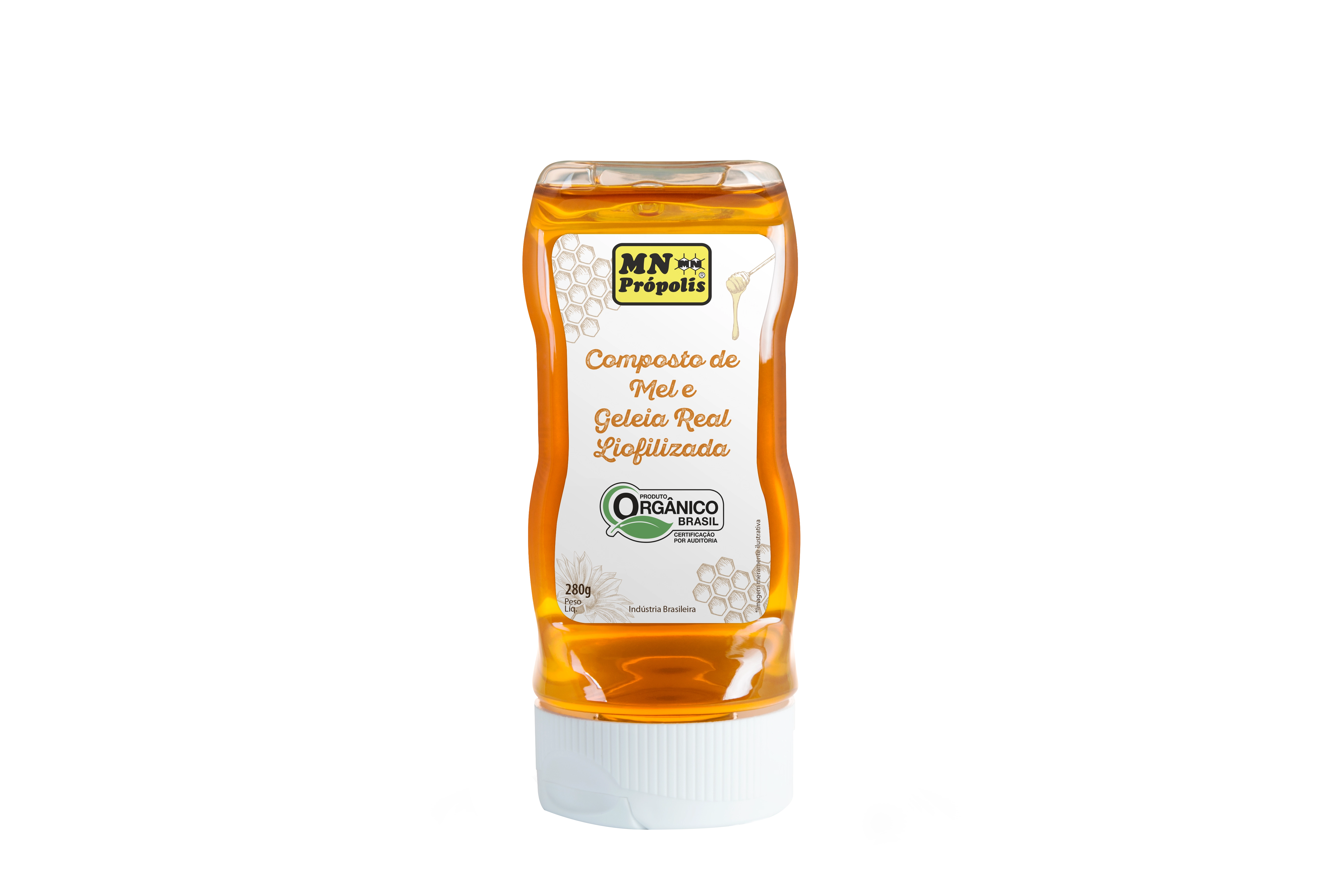 Composto de Mel e Geléia Real Orgânico MN Food 280g