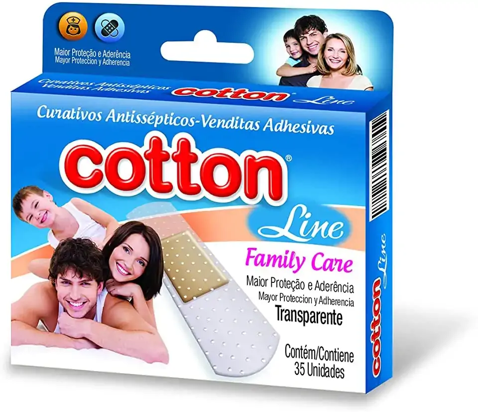 Curativo Anti Septico Cotton Line C/60 Bansept Trans