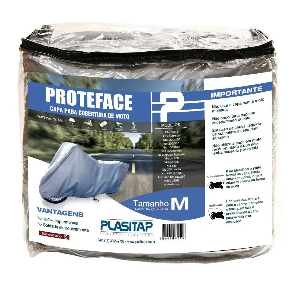 Capa P/moto Proteface Média