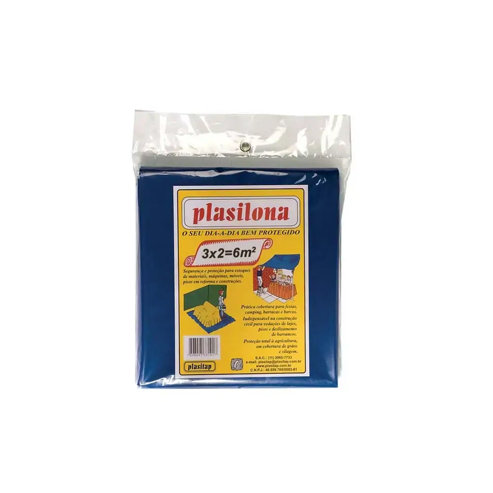 Lona Plastica Azul 3x3