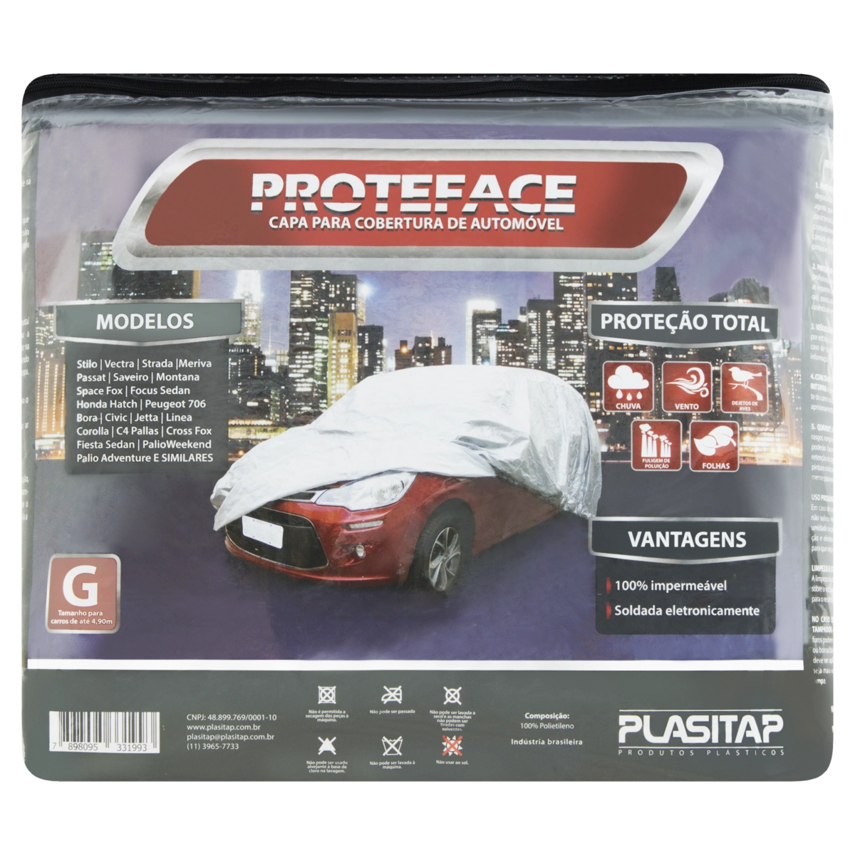Capa Para Cobrir Carro Plasitap Proteface G