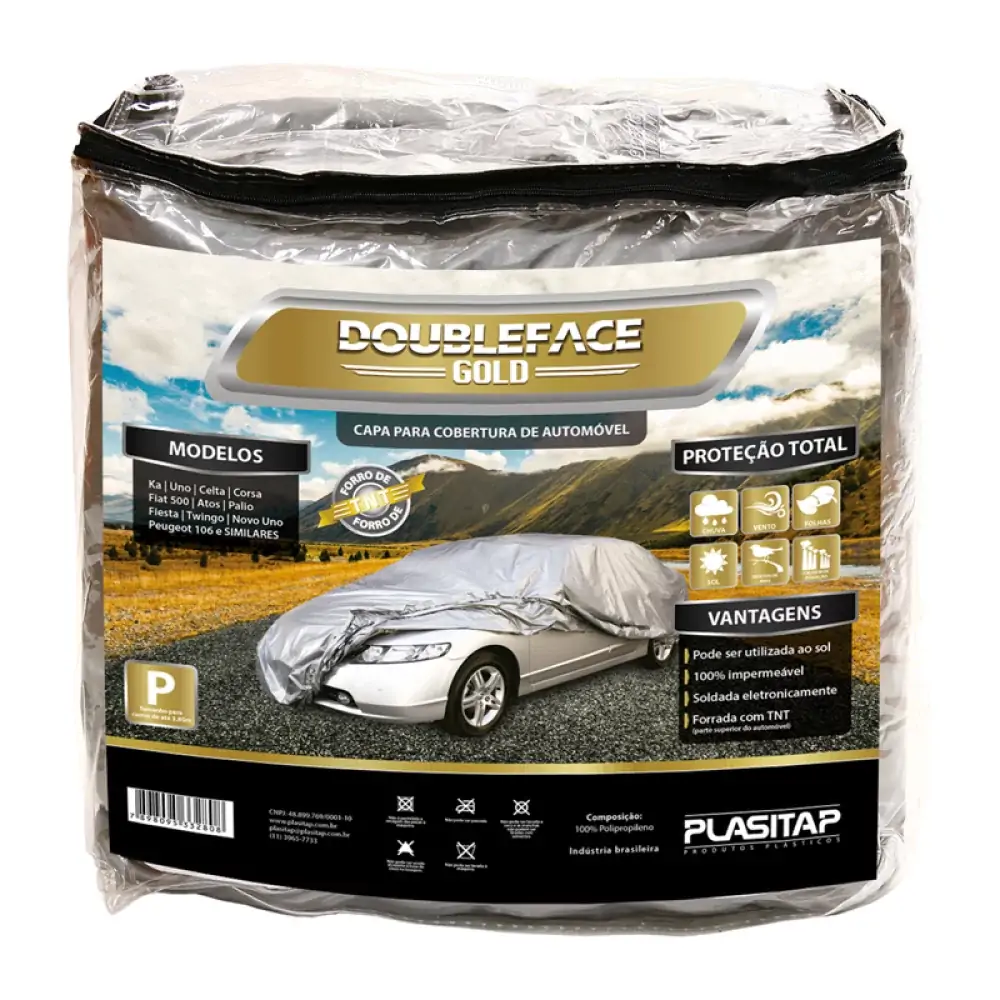 Capa P/carro Doubleface Gold Peq