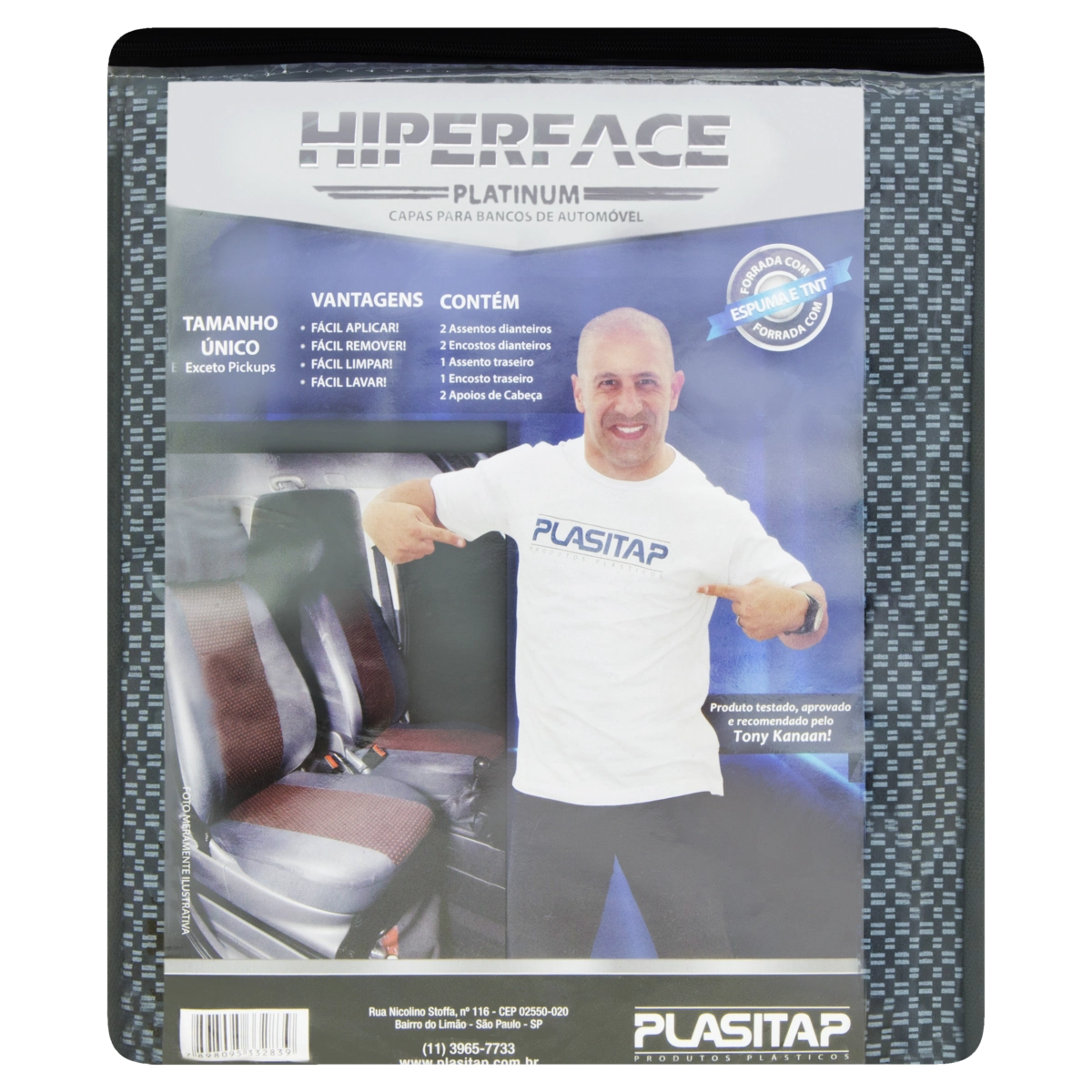 Capa Para Banco Hiperface Platinum Plasitap
