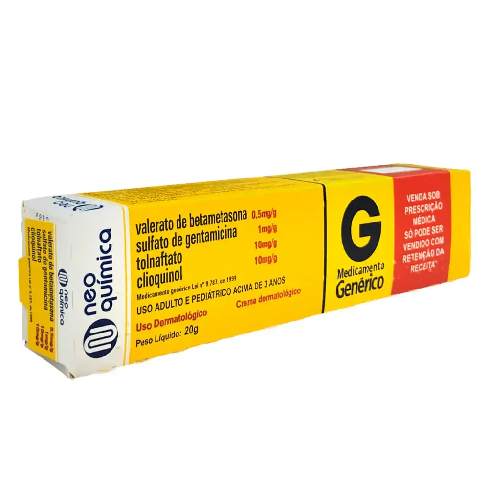 Val Betametasona Gentamicina Tolnaftato Clioq 10 Mg/g 1 Mg/g 10 Mg/g 0,5 Mg/g Creme Brainfarma Genér