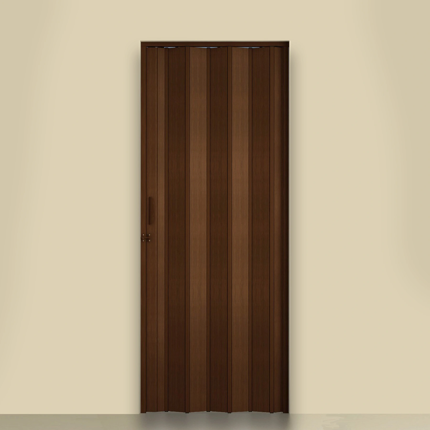 Porta Sanfonada Lisa PVC Imbuia 2,10x0,96m Artens
