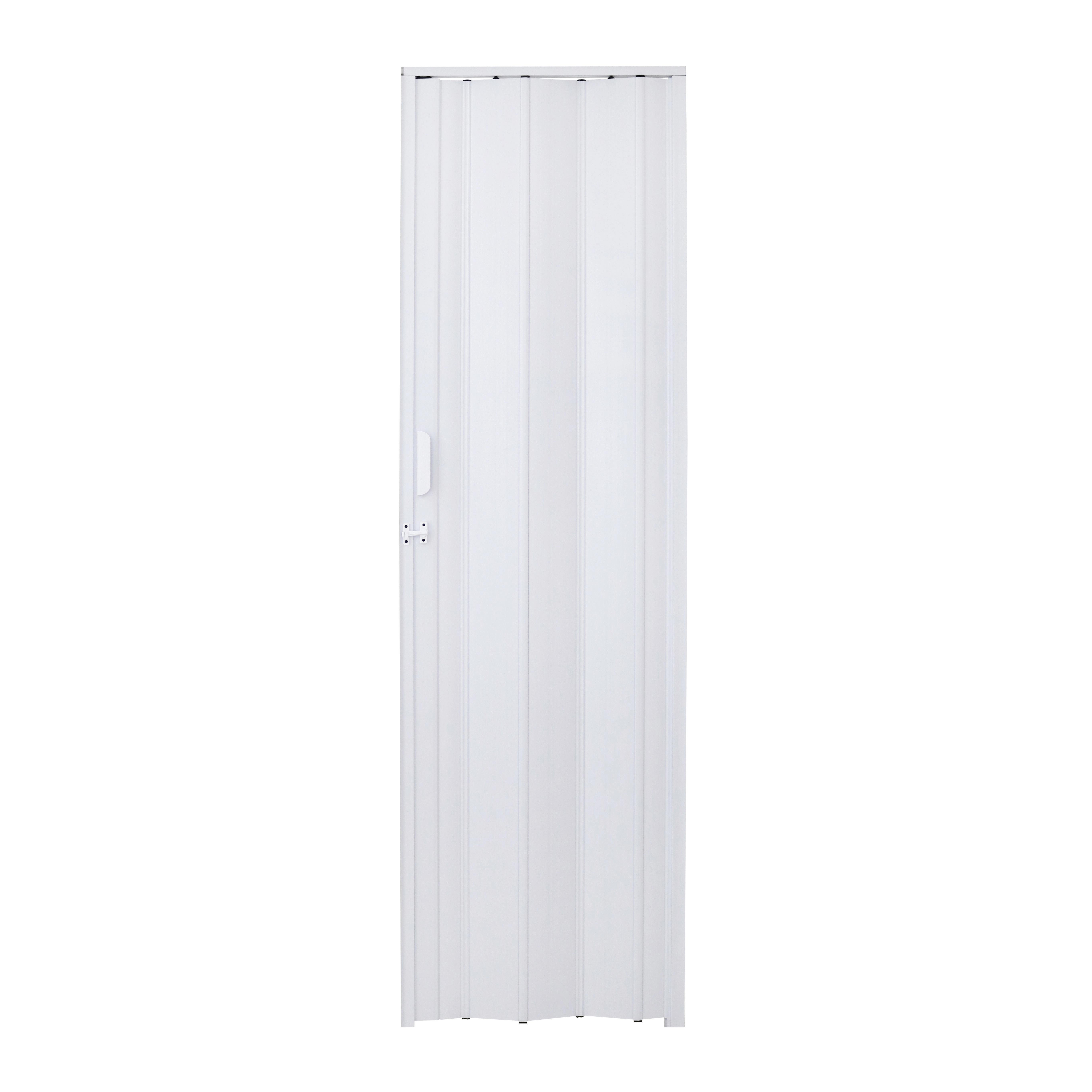 Porta Sanfonada Lisa Sólido PVC Branco 2,10X0,84cm BCF