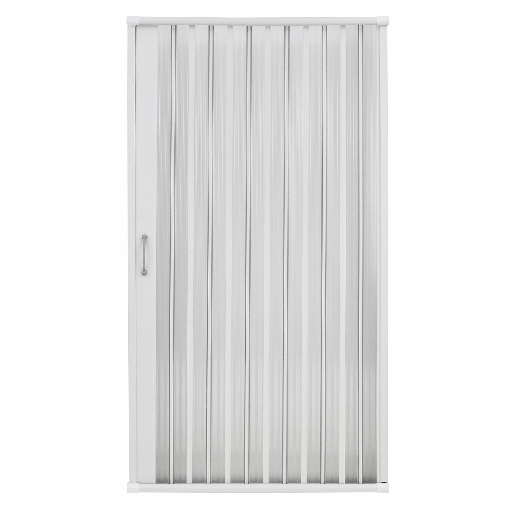 Box para Banheiro 100x185cm Plástico Frontal Sanfonado 1 Folha Branco BCF