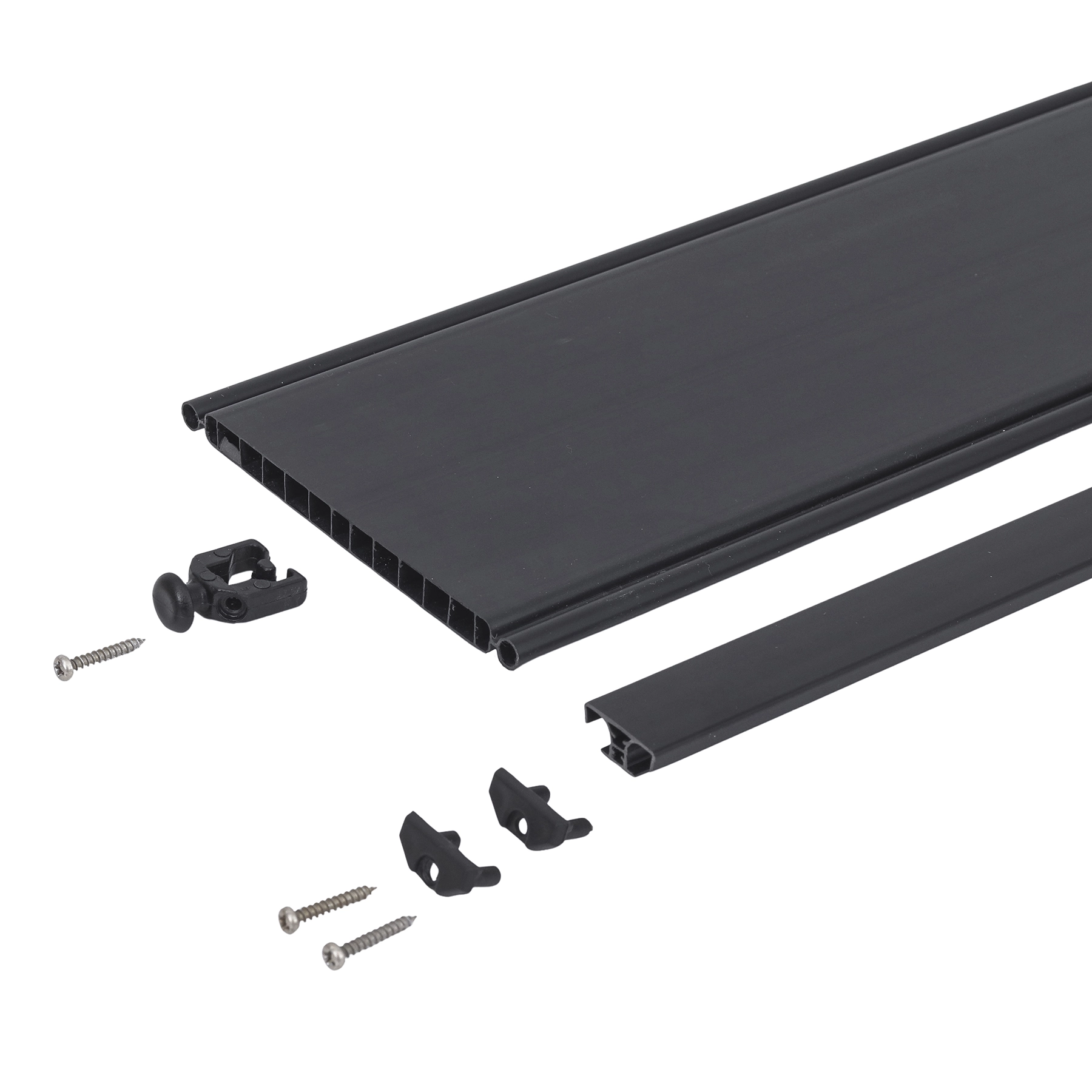 Extensor de Porta Sanfonada PVC 12cm Preto BCF