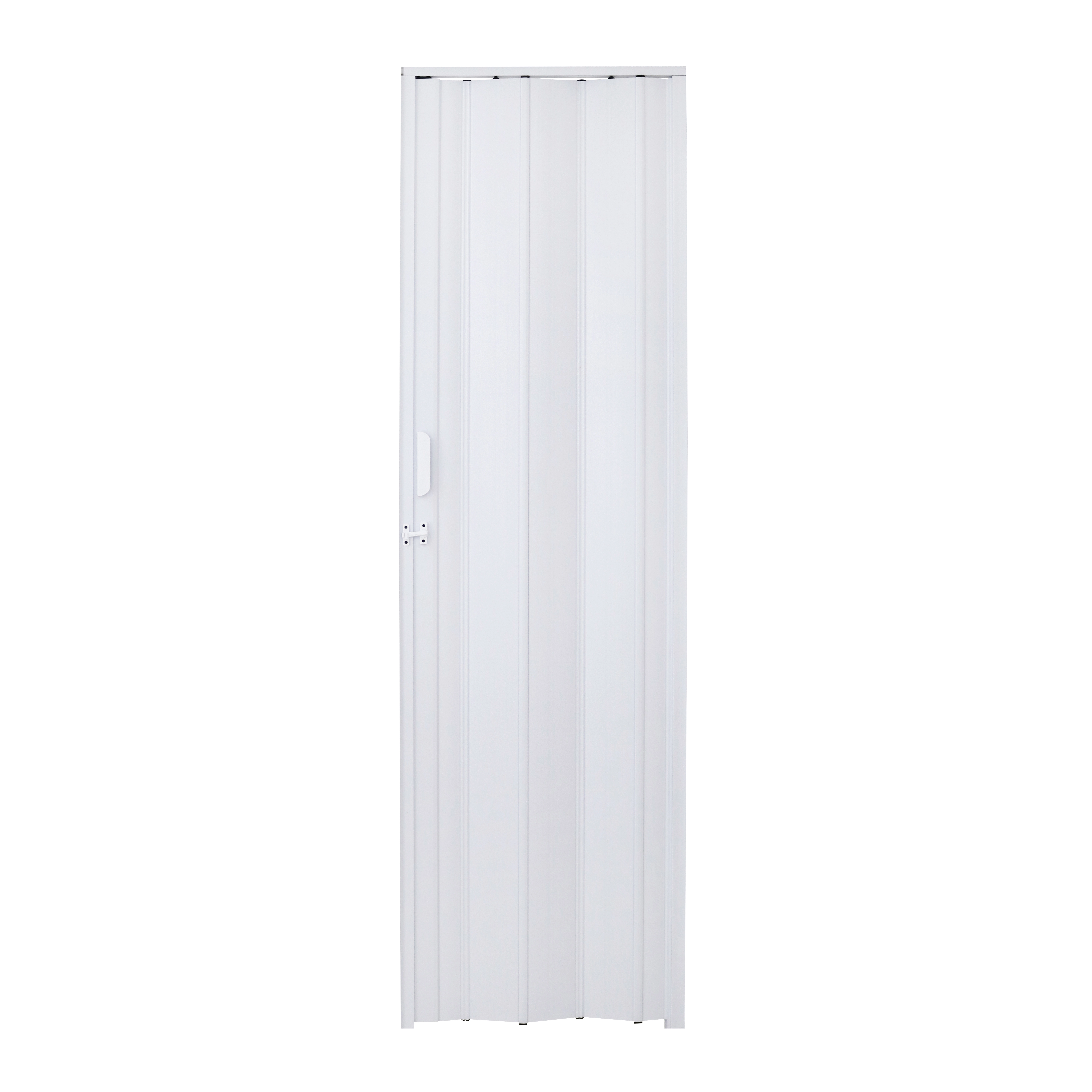 Porta Sanfonada Lisa Sólido PVC Branco 2,10X1,20cm BCF
