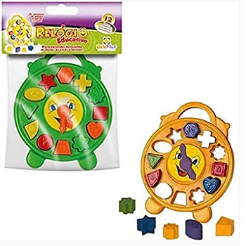Brinquedo Educativo Relogio 25cm Plast